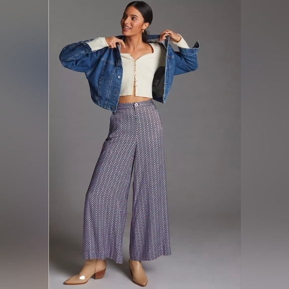 NWOT Maeve Wide-Leg Pants Size 8 - Picture 2 of 8